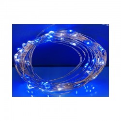 LED 100燈銅線燈-藍白光-12V- (常亮)...