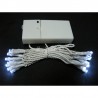 LED 20燈電池燈+USB-白光 (IC電池盒)-透明線
