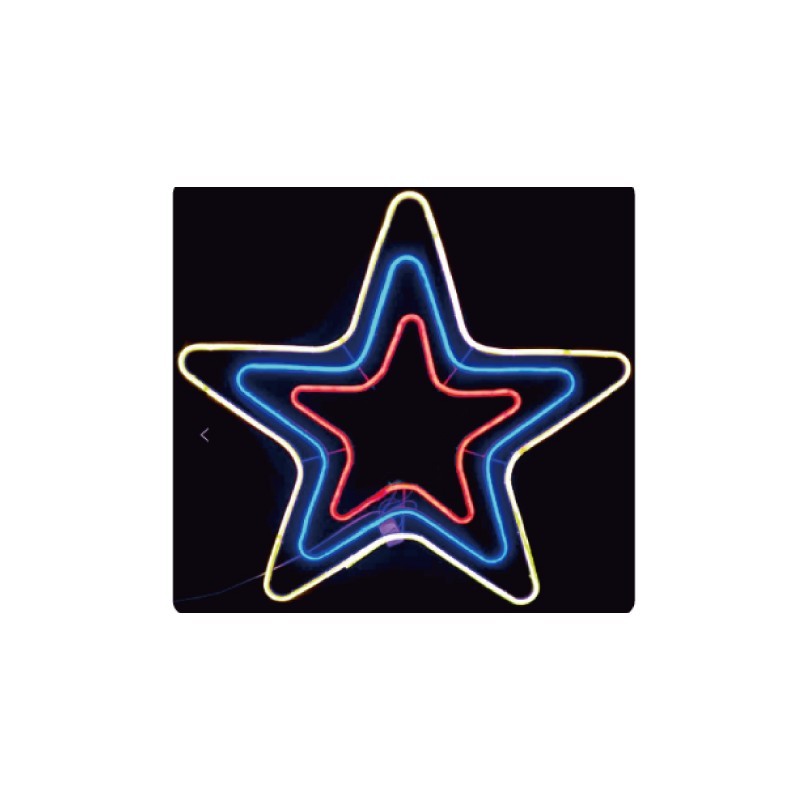 LED 三環五角星 110V (柔性管燈)