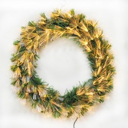 LED 55CM光纖花圈-110V暖白-附控制器