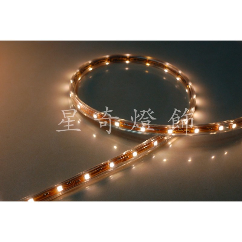 LED 高壓軟條燈 5050 暖白光 - 5米