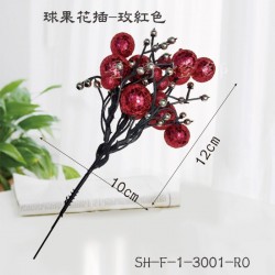 copy of 聖誕裝飾-球果花插-玫紅色