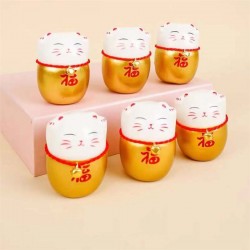 花插-招財貓-金色(6入)